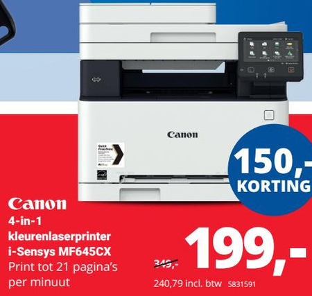 leugenaar ik ben slaperig Christus Canon all-in-one printer, kleurenlaserprinter folder aanbieding bij Office  Centre - details