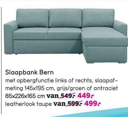 houten Noord Kosmisch slaapbank folder aanbieding bij Leenbakker - details