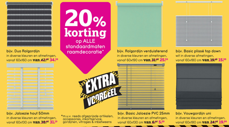 Geschikt Schurend Aanhoudend raamdecoratie, rolgordijn folder aanbieding bij Leenbakker - details