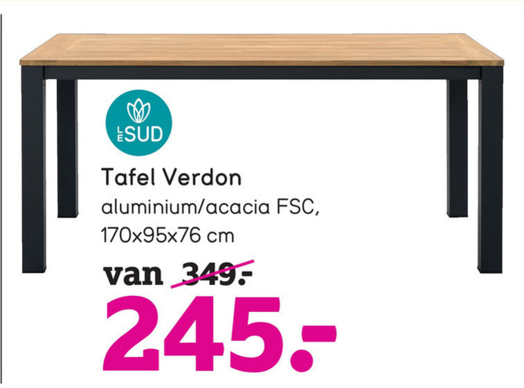 Op grote schaal vergeven Vulkanisch tuintafel folder aanbieding bij Leenbakker - details