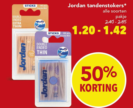 toekomst kloon Wijde selectie Jordan tandenstokers folder aanbieding bij Deen - details