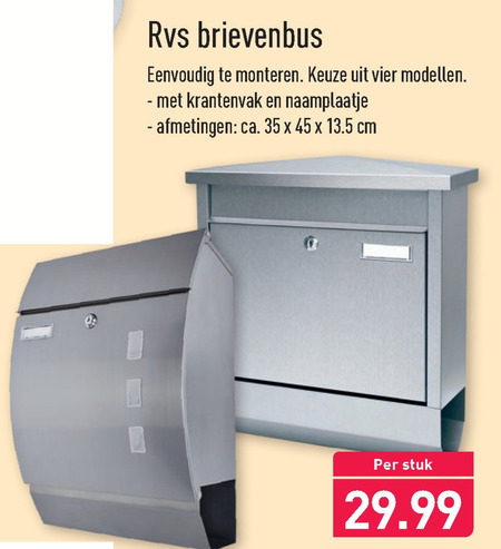 Barry Rekwisieten Trunk bibliotheek brievenbus folder aanbieding bij Aldi - details