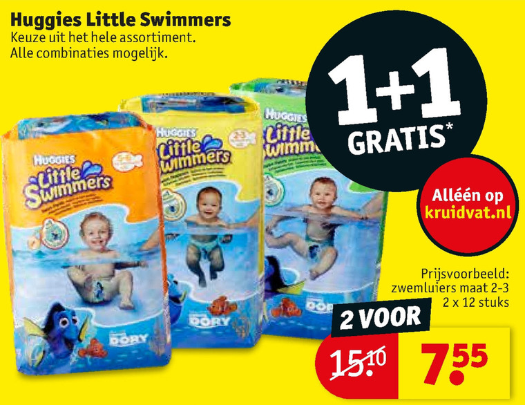 Huggies babyzwembroekje folder aanbieding Kruidvat - details