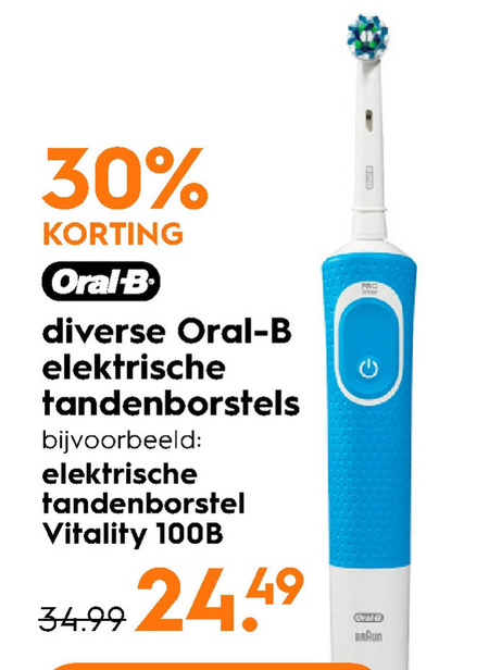 dok de wind is sterk delicatesse Braun Oral-B electrische tandenborstel folder aanbieding bij Blokker -  details