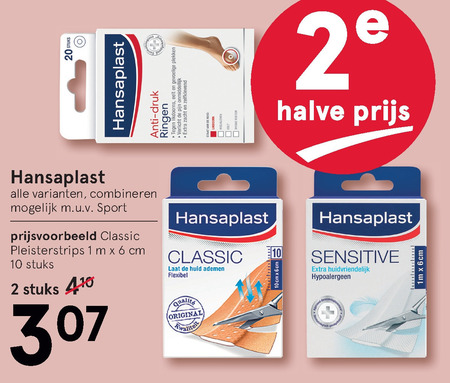 Hiel voorraad vacht Hansaplast vingerpleisters, wondverzorging folder aanbieding bij Etos -  details