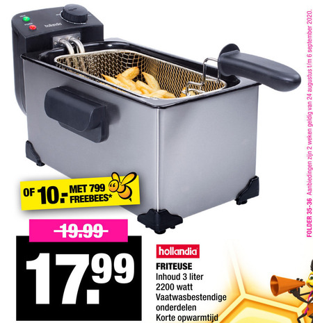 Hoe dan ook fusie details Hollandia friteuse folder aanbieding bij Big Bazar - details