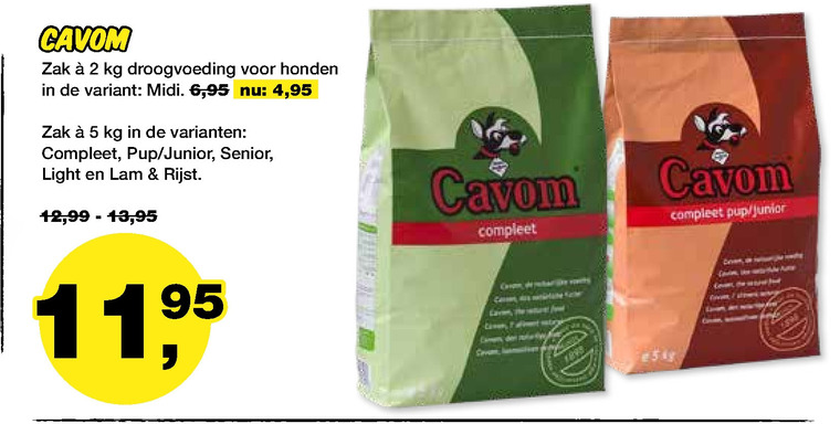 vertaling limiet Soms Cavom hondenvoer folder aanbieding bij Jumper - details