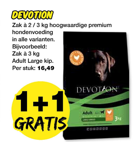 interval Wereldwijd affix Devotion hondenvoer folder aanbieding bij Jumper - details