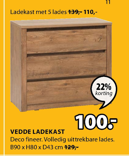 vroegrijp Onverenigbaar Coördineren ladekast folder aanbieding bij Jysk - details