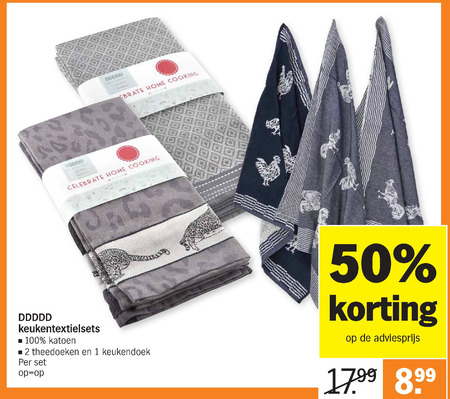 Dezelfde speer snelweg DDDDD theedoek, keukendoek folder aanbieding bij Albert Heijn - details