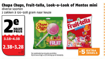 Chupa Chups snoep, lollie folder aanbieding bij Poiesz - details