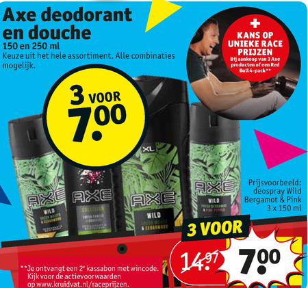 Station uitvoeren hand Axe deodorant, douchegel folder aanbieding bij Kruidvat - details