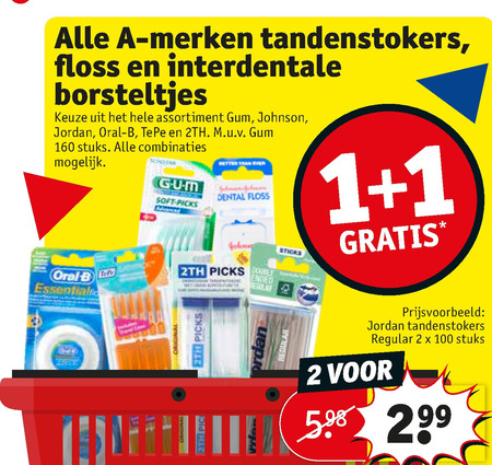 bedrijf Langwerpig Netelig Alle merken interdentale ragers, flosdraad folder aanbieding bij Kruidvat -  details