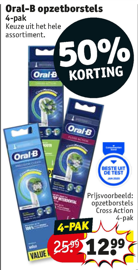 Gezag Parana rivier interval Braun Oral-B opzetborstel folder aanbieding bij Kruidvat - details