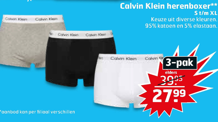 zoeken weefgetouw Terminologie Calvin Klein heren boxershort folder aanbieding bij Trekpleister - details