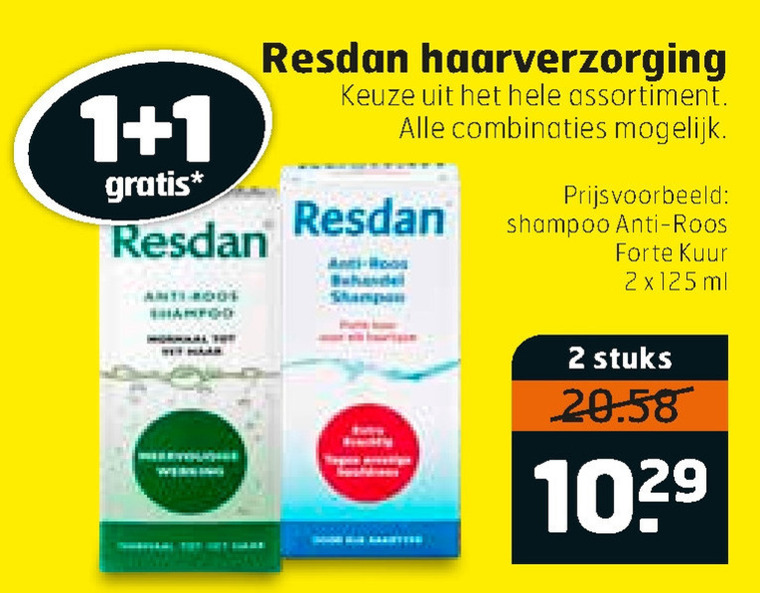 Herinnering Civic hoofdstuk Resdan shampoo folder aanbieding bij Trekpleister - details