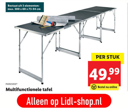 wetgeving val Kano klaptafel folder aanbieding bij Lidl - details