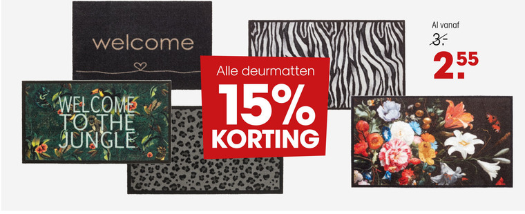 tweeling letterlijk Allergie deurmat folder aanbieding bij Kwantum - details