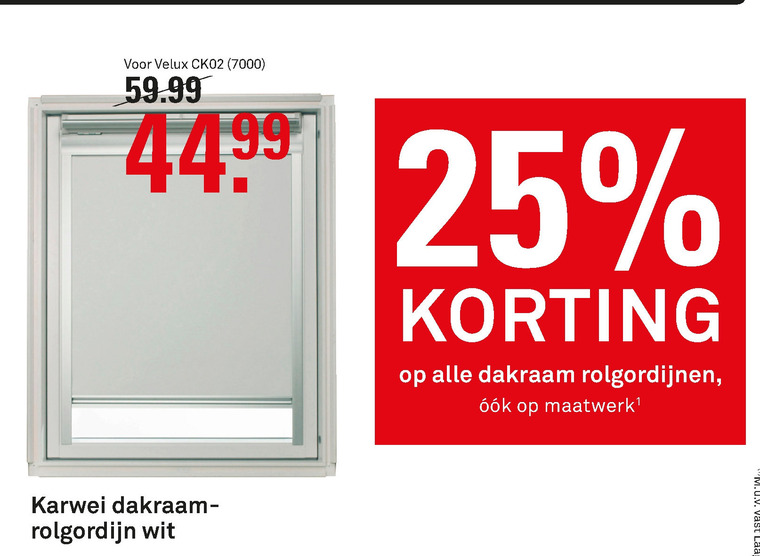 via stroomkring Malen dakraamgordijn folder aanbieding bij Karwei - details