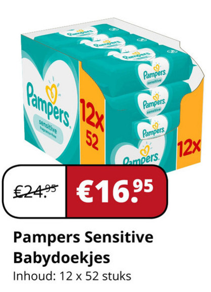 Gewaad verzending Besparing Pampers billendoekjes folder aanbieding bij Voordeeldrogisterij.nl - details