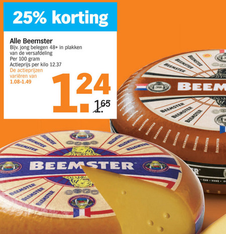 Beemster Kaasplakken, Kaas Folder Aanbieding Bij Albert Heijn - Details