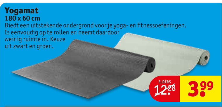 yogamat folder aanbieding Kruidvat - details