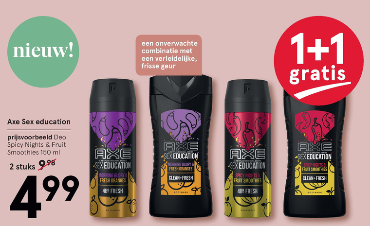 Irrigatie Kreunt Vertrek naar Axe deodorant, douchegel folder aanbieding bij Etos - details