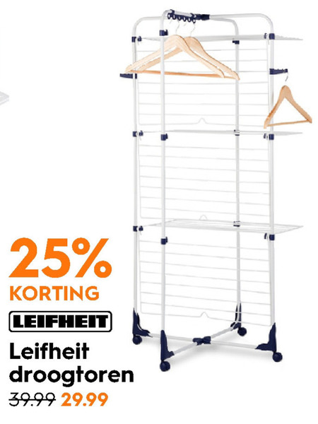 Boek Ontwikkelen Verzakking Leifheit droogrek folder aanbieding bij Blokker - details