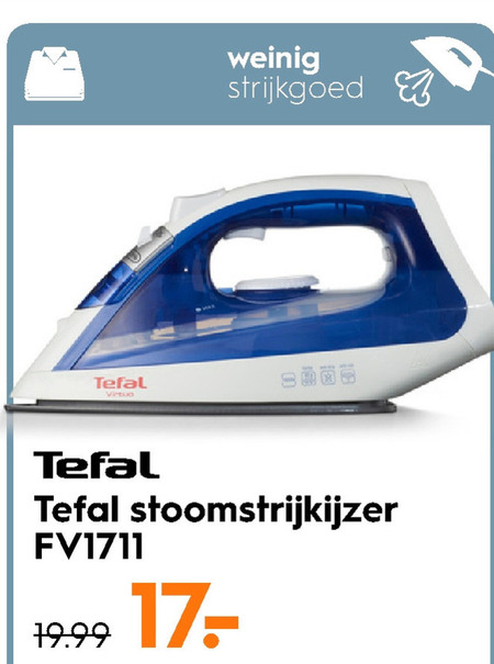 vervolgens plakboek Silicium Tefal stoomstrijkijzer folder aanbieding bij Blokker - details