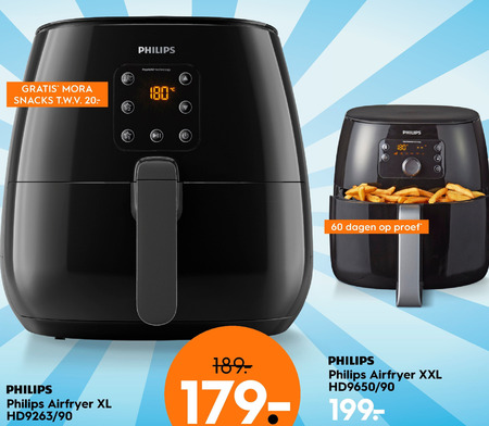 Hoop van versus Uiterlijk Philips friteuse folder aanbieding bij Blokker - details