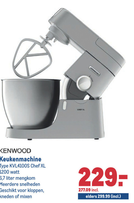 morfine marge vuilnis Kenwood keukenmachine folder aanbieding bij Makro - details