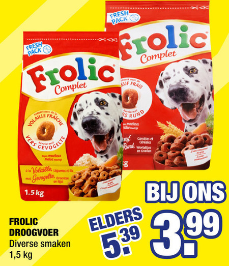 Frolic hondenvoer aanbieding Big Bazar -