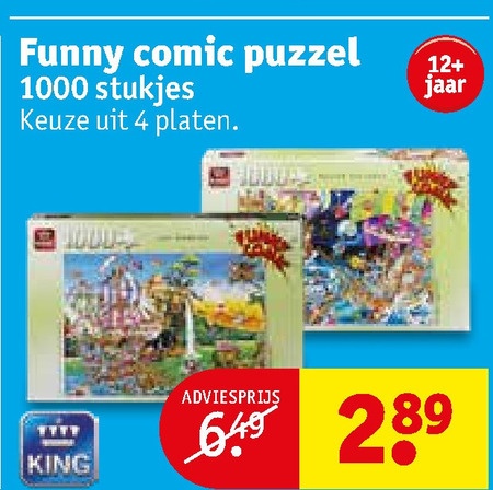 King legpuzzel folder aanbieding bij - details