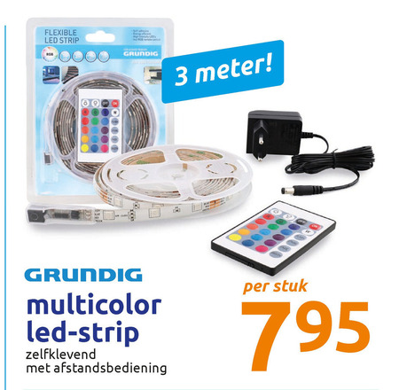 Gedragen Elegantie Bewolkt Grundig led strip folder aanbieding bij Action - details