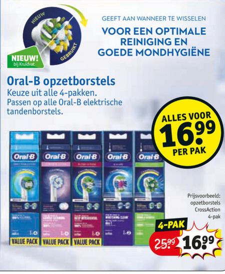 Gezag Parana rivier interval Braun Oral-B opzetborstel folder aanbieding bij Kruidvat - details