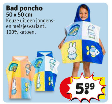 Nijntje badponcho folder aanbieding Kruidvat details