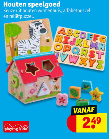 kleur Converteren Uitstekend houten speelgoed, houten puzzel folder aanbieding bij Kruidvat - details