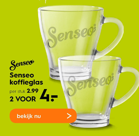 Filosofisch dagboek anders Douwe Egberts Senseo koffieglas folder aanbieding bij Blokker - details