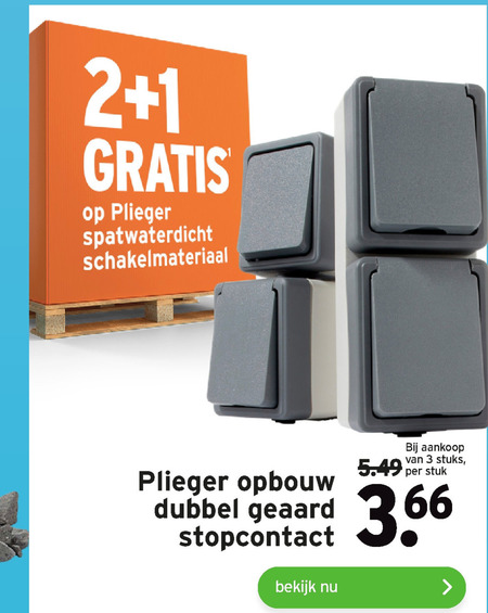 Fauteuil krom rekenkundig Plieger schakelmateriaal folder aanbieding bij Gamma - details