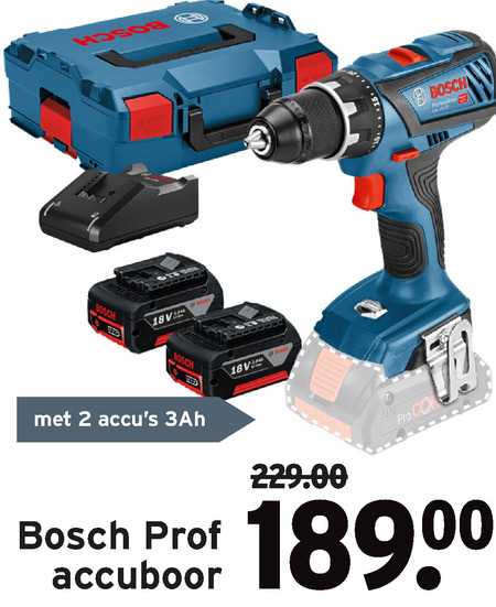 Natura Belachelijk Vlak Bosch accuboormachine folder aanbieding bij Gamma - details