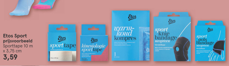 Echt niet Fraude Reorganiseren Etos Huismerk kniebandage, sporttape folder aanbieding bij Etos - details