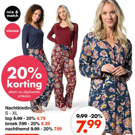 slachtoffer Subjectief Speeltoestellen damesnachthemd folder aanbieding bij Wibra - details