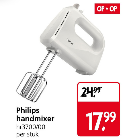 Bacteriën puppy Expertise Philips handmixer folder aanbieding bij Jan Linders - details