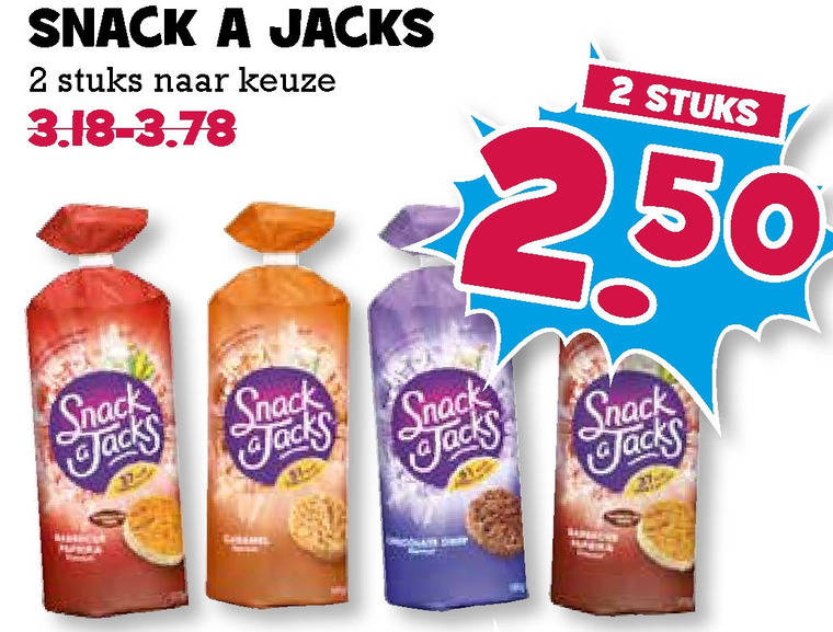 Snack a Jacks   rijstwafels folder aanbieding bij  Boons Markt - details