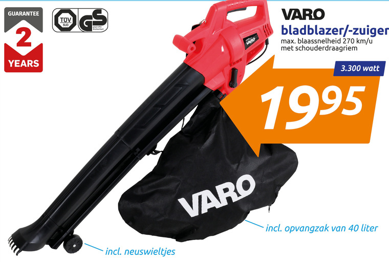 Souvenir Diplomatie dynamisch Varo bladblazer folder aanbieding bij Action - details