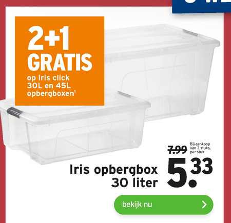 ontvangen Pelmel elektrode Iris opbergdoos folder aanbieding bij Gamma - details