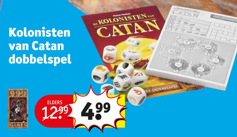 fragment doneren condensor Kolonisten van Catan dobbelset folder aanbieding bij Kruidvat - details