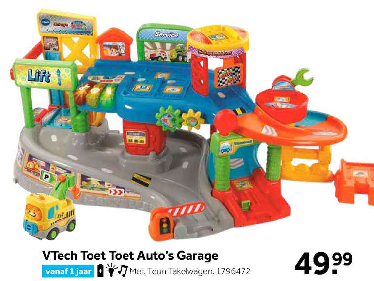 Floreren onderbreken kin VTech speelgarage folder aanbieding bij Intertoys - details