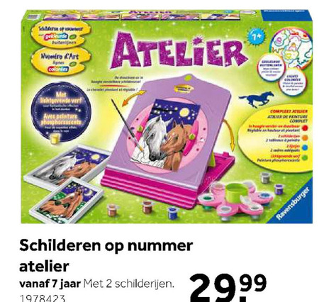 Verhuizer criticus Ideaal Ravensburger schilderset folder aanbieding bij Intertoys - details