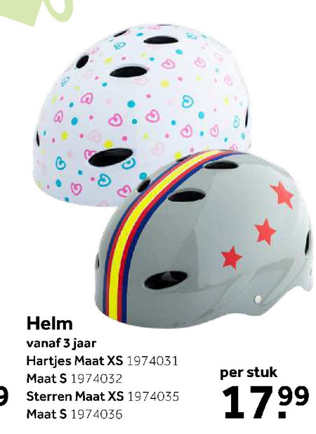 kinderhelm folder aanbieding bij Intertoys details